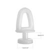 Juvielich Curtain Glider Hooks 0.43 Dia Curtain Track Rollers Twin Wheeled Carriers Drapery Mute Wheel Rollers Hook Ball Pulley Rail Sliding Glider Plastic White 20Pcs view 2