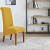 Deisy Dee Stretch XL/Oversized Soft Spandex Extra Large Dining Room Chair Covers for Kitchen DiningRemovable Washable Chair Protectors Slipcovers (Yellow, 2) view 2