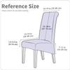 Deisy Dee Stretch XL/Oversized Soft Spandex Extra Large Dining Room Chair Covers for Kitchen DiningRemovable Washable Chair Protectors Slipcovers (Yellow, 2) view 4