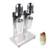 DYRABREST Double Head Milkshake Maker Kit, Stainless Steel Electric Milkshake Maker Machine, Classic Milkshake Maker with Cup, 2 Speed Adjustable (Type 1) view 1