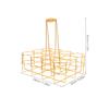 BESPORTBLE Metal Wine Bottle Carrier Wire Metal Beer Holder Crate with Handle for Home Bar KTV Party Picnic view 2
