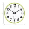BcofoA Clocks Wall Clocks Living Room Fashion Creative Personality Clock Wall Watch Simple Household Silent Electronic Quartz Clock Wall 14-inch (Color : Green) view 4