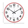 BcofoA Clocks Wall Clocks Living Room Fashion Creative Personality Clock Wall Watch Simple Household Silent Electronic Quartz Clock Wall 14-inch (Color : Red) view 4