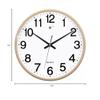 BcofoA Clocks Wall Clocks Living Room Fashion Creative Personality Clock Wall Watch Simple Household Silent Electronic Quartz Clock Wall 14-inch (Color : Champagne Gold) view 4