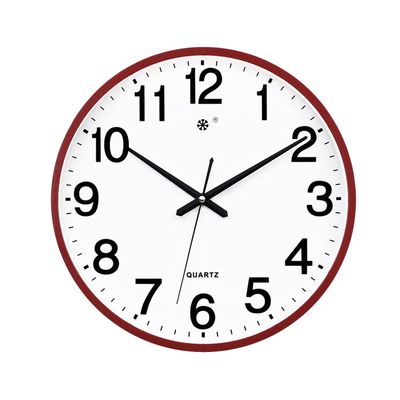 BcofoA Clocks Wall Clocks Living Room Fashion Creative Personality Clock Wall Watch Simple Household Silent Electronic Quartz Clock Wall 14-inch (Color : Purple)