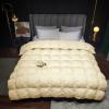XQKXHZ Double Duvet, All Season Bedding Double Duvet Size, Cotton Fabric, Super Soft and Breathable Winter Down Comforter, 95% Down Filling, Beige - 200x230cm- 4.5kg view 2