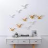 Ceramic White Dove Bird Handcrafted Sculpture 3D Wall Art Decor Home Living Room Office Wedding Gift 20cm view 3