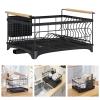 Dish Holder Dish Storage Rack Kitchen Dish Drainer Dish Rack Dish Drying Rack Organizer Multifunctional Storage Home Supplies Cup Drying Rack (Color : A) view 2