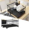 Dish Holder Dish Storage Rack Kitchen Dish Drainer Dish Rack Dish Drying Rack Organizer Multifunctional Storage Home Supplies Cup Drying Rack (Color : A) view 4
