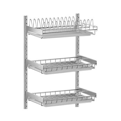 Dish Holder Dish Rack, Dish Drainer, Kitchen Dish Rack Storage Shelf, 2 Tier Dish Rack Holder, Dish Drying Rack Cup Drying Rack (Color : B)