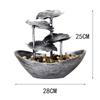Tabletop Waterfall Indoor Waterfall Fountain Desktop Fountain LED Light USB Operation Home Office Room Desktop Decoration Home Decoration Ornaments Home Gifts for Friends Tabletop Water Fountain view 2