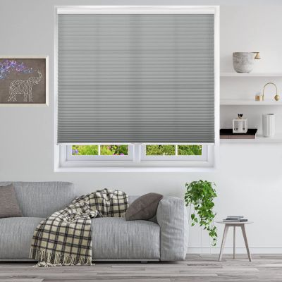 Cordless Single Cell Light Filtering Cellular Shades, Provide Privacy and Filters Light, Customized Size, Gray-Light Filtering, 24" W x 56" H