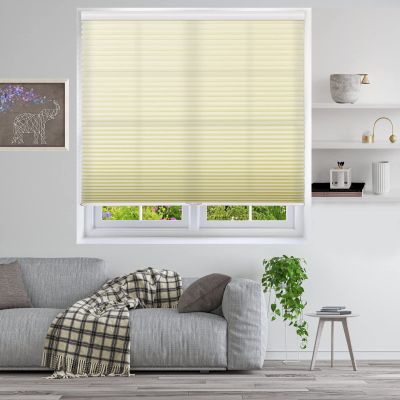 Cordless Shades- Light Filtering Window Blinds, Cellular Blinds Honeycomb Shades, Door Shades for Home and Office, Beige-Light Filtering, 35" W x 40" H