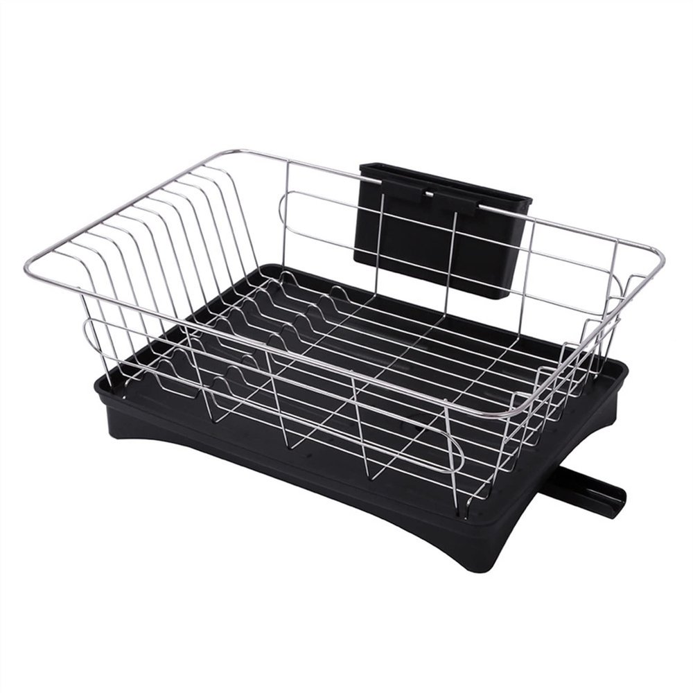Dish Holder Kitchen Countertop Utensil Organizer Storage Kitchen Dishware Storage Stand Household Dish Drying Rack Cup Drying Rack (Color : A)