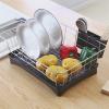 Dish Holder Kitchen Countertop Utensil Organizer Storage Kitchen Dishware Storage Stand Household Dish Drying Rack Cup Drying Rack (Color : A) view 4