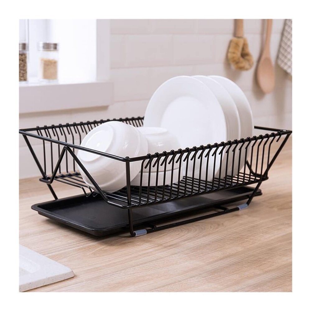 Dish Holder Household Dish Drying Rack Kitchen Countertop Utensil Organizer Storage Kitchen Dishware Storage Stand Cup Drying Rack (Color : A)