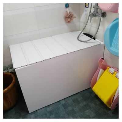 LYLFF Bathtub Cover Foldable Bath Insulation Cover Dustproof Bracket, PVC Bath Tub Bathroom Shelf 0.7cm Thickness,Super Load-Bearing 30kg (Size : 175x70x0.7cm)