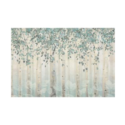 Trademark Fine Art 'Dream Forest I Silver Leaves' Canvas Art by James Wiens