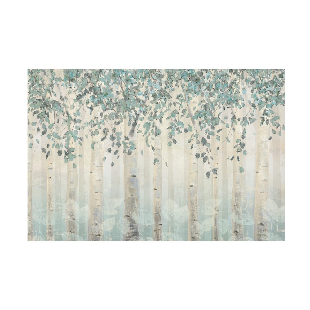Trademark Fine Art 'Dream Forest I Silver Leaves' Canvas Art by James Wiens