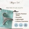 Bag-a-Vie Purse Hanger for Closet - Handbag Organizer Hooks for Hanging Bags & Purses, Protecting Bag Shape & Organizing Space (3 Hangers, Silver Metal) view 4