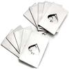 6 Pieces Sublimation blanks Credit Card 8.5 x 5.5 cm Grey Steel Bottle Beer Metal Opener Heavy duty Stainless Steel Flat for Kitchen, bar o restaurant view 3
