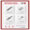 6 Pieces Sublimation blanks Credit Card 8.5 x 5.5 cm Grey Steel Bottle Beer Metal Opener Heavy duty Stainless Steel Flat for Kitchen, bar o restaurant view 4