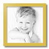 ArtToFrames 12x12 Inch Yellow Picture Frame, This 1.00 Inch Custom Wood Poster Frame is Yellow - Comes with Foam Backing 3/16 inch and Regular Glass (FBPL0066-60823-YYLW-12x12) view 2