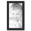 ArtToFrames 18x34 inch Satin Black Picture Frame with 2 Inch Single Black Mat, SingleMat-FRBW26079-18x34-89 view 1