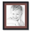 ArtToFrames 15x17 inch Satin Black Picture Frame with 2 Inch Single Brique Mat, SingleMat-FRBW26079-15x17-760 view 1