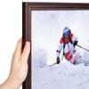 ArtToFrames 16x16 Inch Red Picture Frame, This 1.00 Inch Custom Wood Poster Frame is Brown - Comes with Foam Backing 3/16 inch and Regular Glass (FBPL0066-60823-YCHY-16x16) view 3