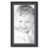 ArtToFrames 18x34 inch Satin Black Picture Frame with 2 Inch Single Charcoal Mat, SingleMat-FRBW26079-18x34-41 view 1