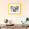 ArtToFrames 16x16 Inch Yellow Picture Frame, This 1.00 Inch Custom Wood Poster Frame is Yellow - Comes with Foam Backing 3/16 inch and Regular Glass (FBPL0066-60823-YYLW-16x16) view 4