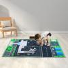 47''/63'' Kids Bedroom Carpet, Creative Airport Fun Rug, Soft Play Mat, Cute Kids Room Carpet for Children view 1