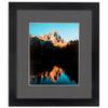 ArtToFrames 7x14 inch Satin Black Picture Frame with 2 Inch Single Charcoal Mat, SingleMat-FRBW26079-7x14-41 view 2