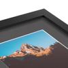 ArtToFrames 7x14 inch Satin Black Picture Frame with 2 Inch Single Charcoal Mat, SingleMat-FRBW26079-7x14-41 view 4
