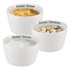 47th & Main Football Themed Ceramic Serveware, Chili Condiment Set, Sooners view 1