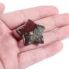 Cheungshing 5 Pcs Reiki Crystal Stars Polished Palm Worry Stone for Chakra Balance, DIY Jewelry Making, Meditation, Dragon Blood Stone view 3