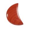Cheungshing 5 Pcs Cresent Moon Reiki Crystal Polished Palm Worry Stone for Chakra Balance, DIY Jewelry Making, Meditation, Red Jasper view 3