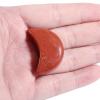Cheungshing 5 Pcs Cresent Moon Reiki Crystal Polished Palm Worry Stone for Chakra Balance, DIY Jewelry Making, Meditation, Red Jasper view 4