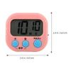 Beaupretty Practical Plastic Kitchen Timer 4pcs Student Study Alarm Timers Countdown for Cooking Learning view 2