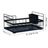 Dish Holder Kitchen Dish Drying Rack, Kitchen Drying Rack, Dish Rack, Small Dish Drying Rack, Household Sink Drying Rack Cup Drying Rack (Color : Black) view 2