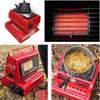 LKP Mini Portable Gas Heater Camping Heating Gas Stove Compact Outdoor Heated Stove 2-in-1 Lightweight Stainless Steel Ceramic Burner(Red) view 4