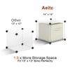 Aeitc 16 Storage Cubes -14x14 Cube, More Sturdy (add Wire Panel), DIY Clothes Organizer, Craft Cube Storage with Doors, Bookshelf Units, Toy Storage Cabinets view 2