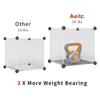 Aeitc 16 Storage Cubes -14x14 Cube, More Sturdy (add Wire Panel), DIY Clothes Organizer, Craft Cube Storage with Doors, Bookshelf Units, Toy Storage Cabinets view 4