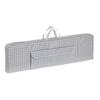 mDesign Long Gift Wrapping Organizer Storage Bag with Handles - Wrapping Paper Holder for Christmas and Holiday Giftwrap - Zipper Closure Wrapping Paper Storage Bag Container with Polka Dots - Gray view 1