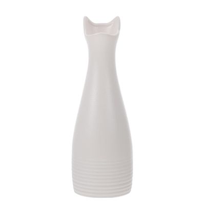 1pc Ceramic Cat Ear Flower Vase for Dried Flowers Unique Home Decor Accent for Living Room and Office Chic Art Vase Ornament for Cat White