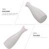 1pc Ceramic Cat Ear Flower Vase for Dried Flowers Unique Home Decor Accent for Living Room and Office Chic Art Vase Ornament for Cat White view 4