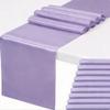 10 Pack Satin Lavender Table Runners, Table Runners 12 x 108 inches Long, Lavender Table Runners for Wedding Gender Reveal Party Birthday Banquet Table Decor view 1