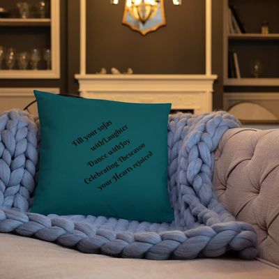 Printful Joy and Laughter Throw Pillow