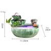 YKHB Tabletop Fountain Tabletop Fountain Ceramic 8.66 Inches Desktop Fountain Indoor Fountain Landscape Fish Tank with Lucky Ball Desktop Decor Best Gift view 2